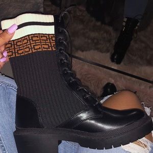 Sock combat boots